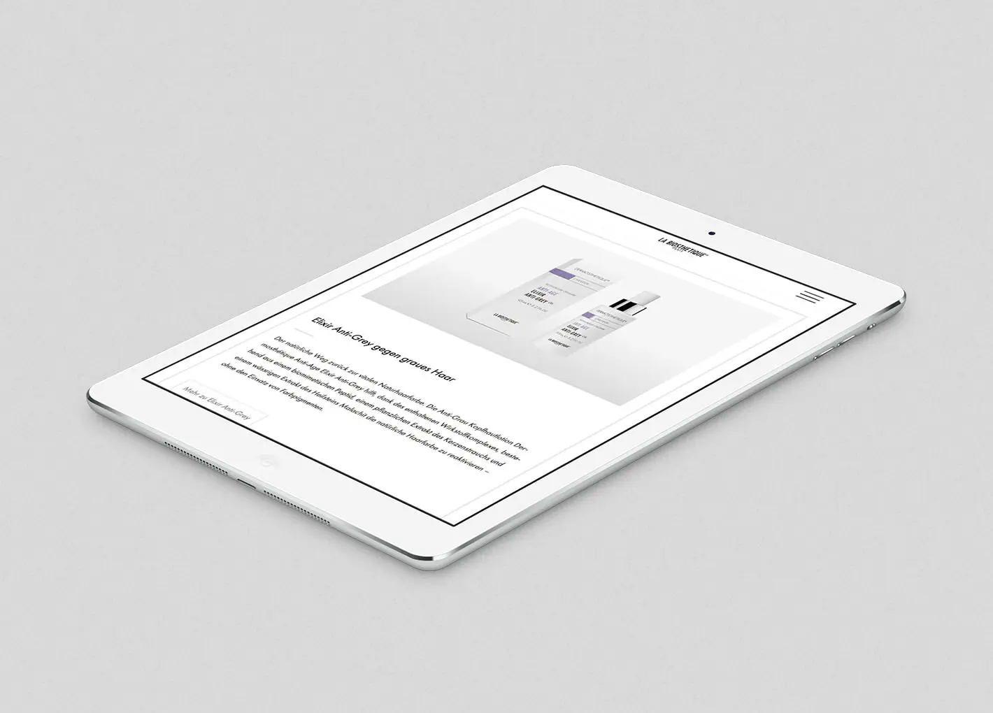 notthoff design Produkt Website Anti Grey La Biosthetique 6