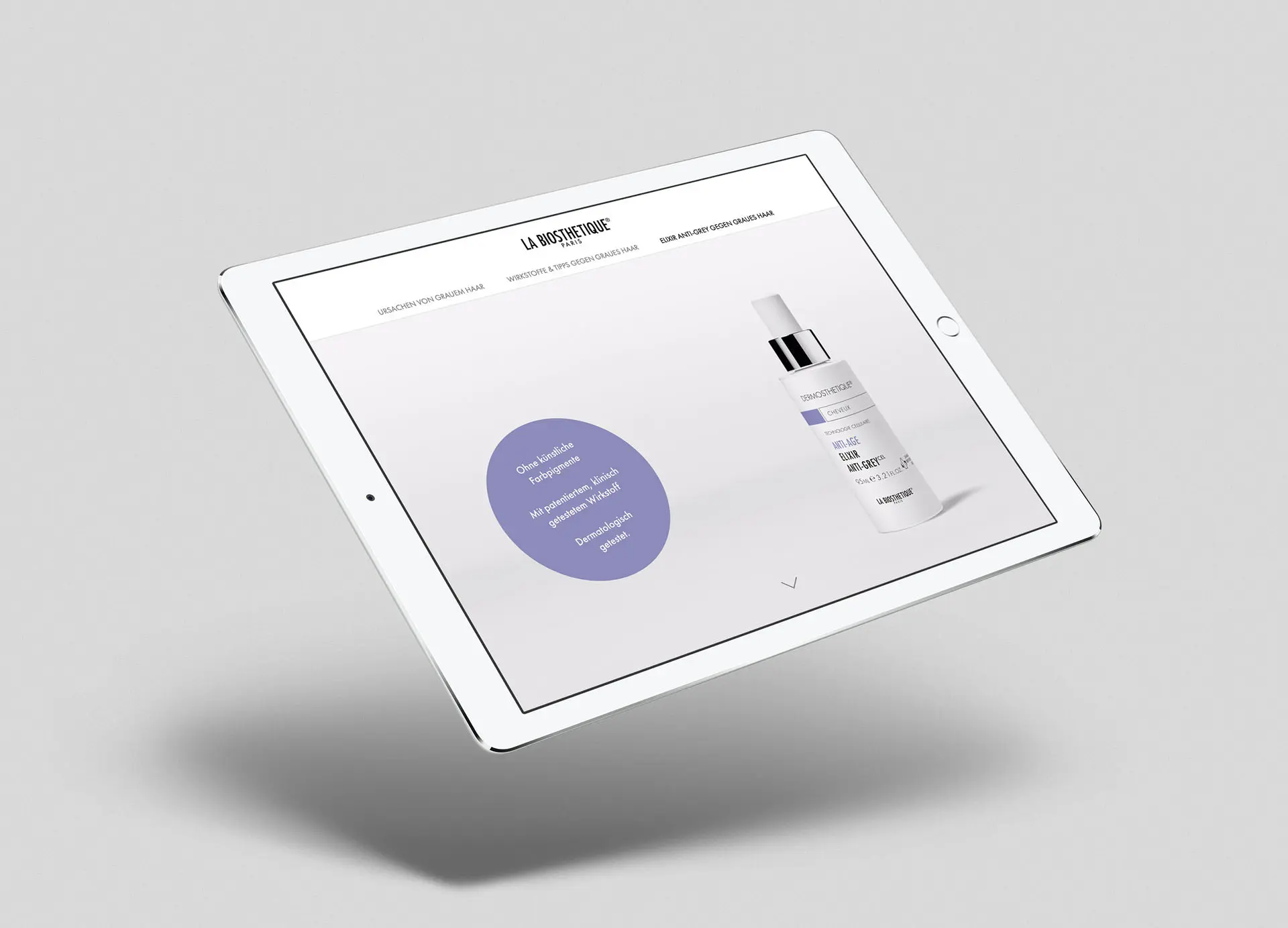 notthoff design Produkt Website Anti Grey La Biosthetique 8