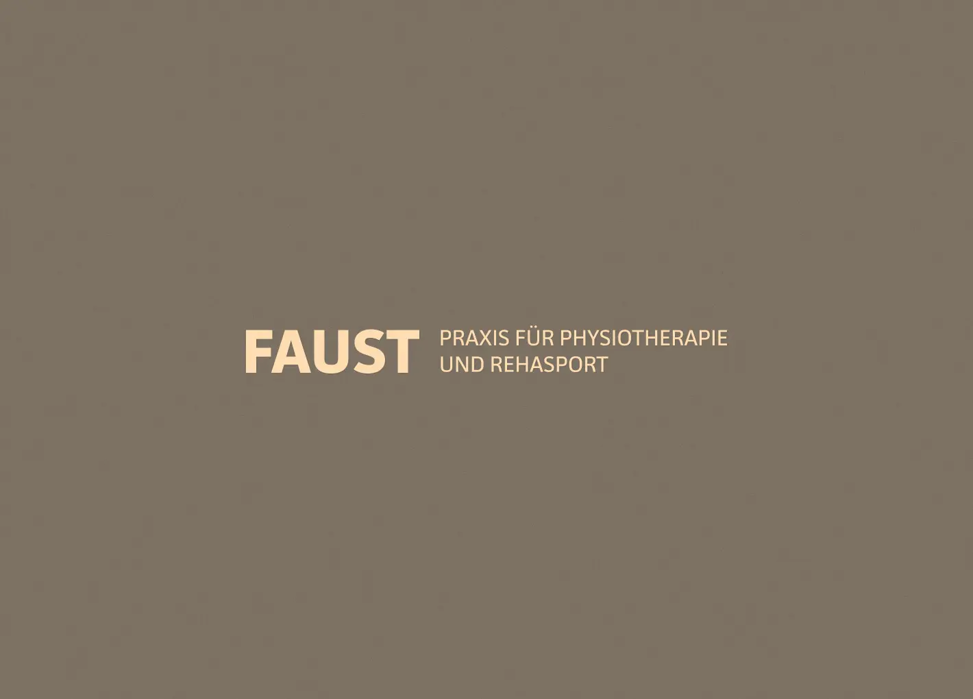 Faust Physiotherapie Notthoff Branding CD 1