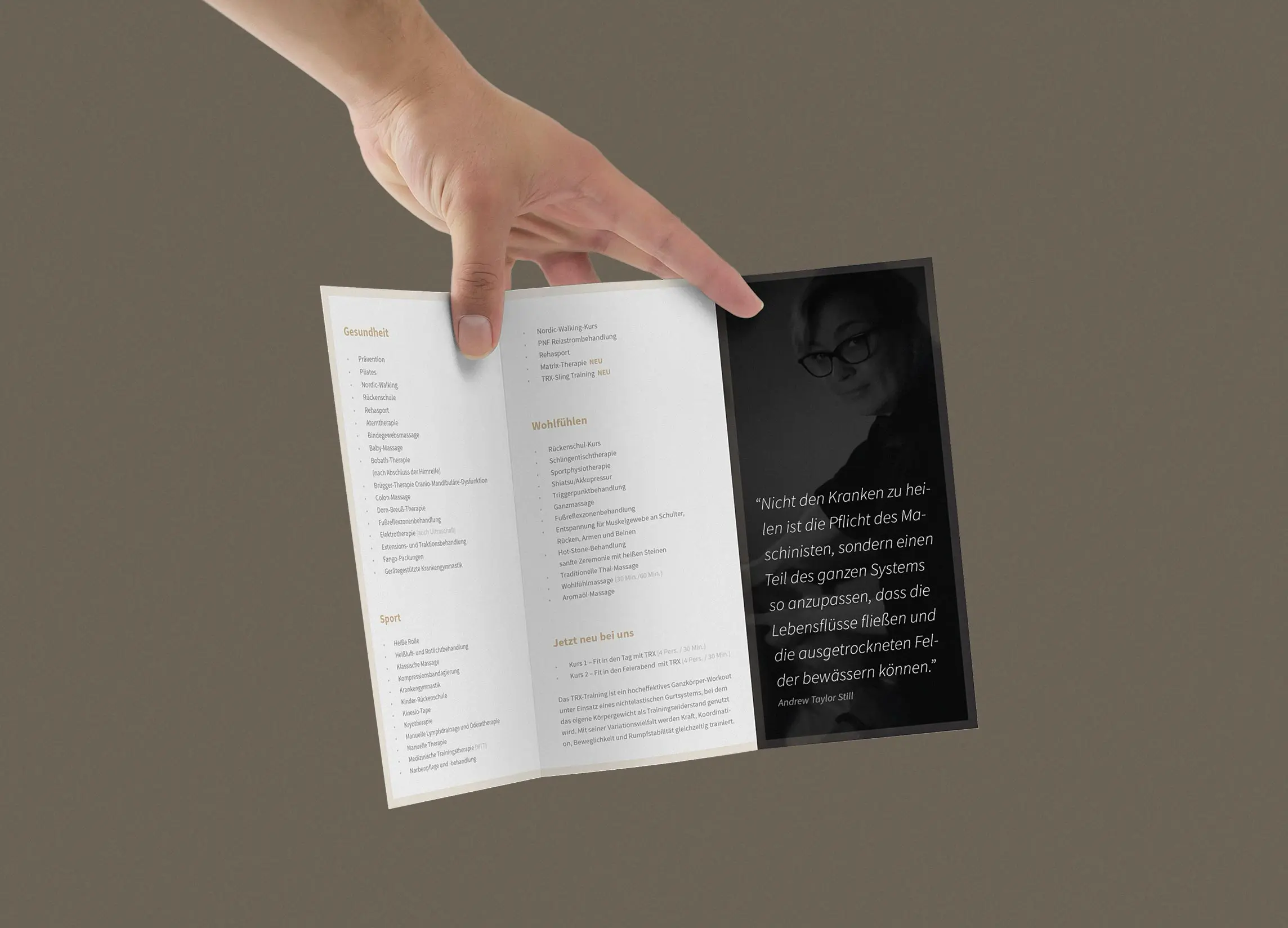 Faust Physiotherapie Notthoff Corporate Design Folder 1