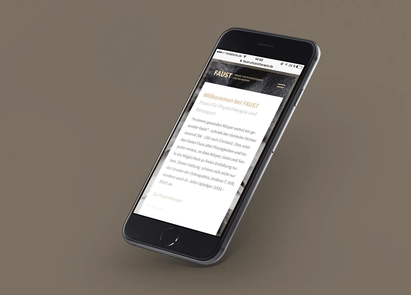 Faust Physiotherapie Notthoff Website 1