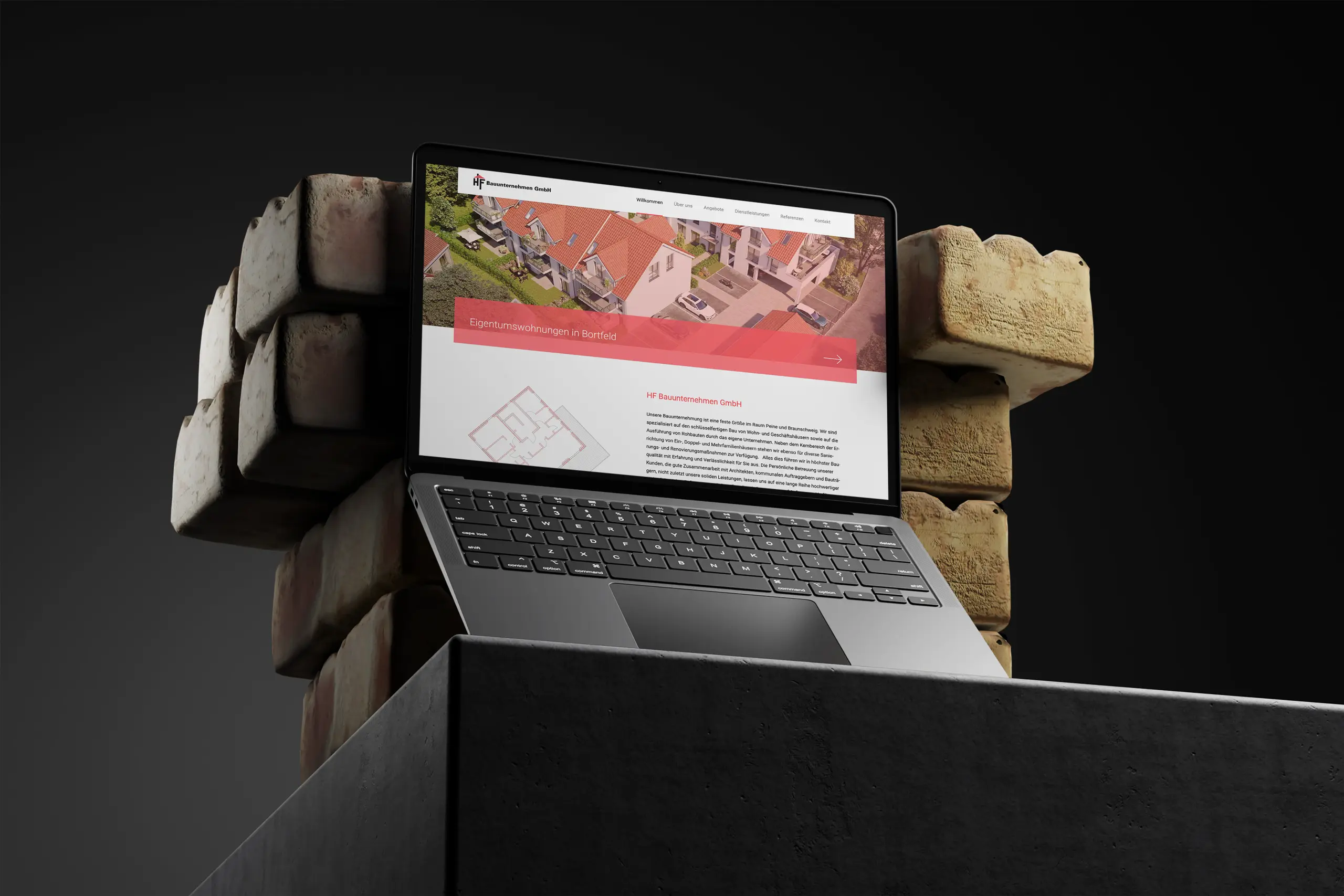 Website Bauunternehmen design by notthoff 1